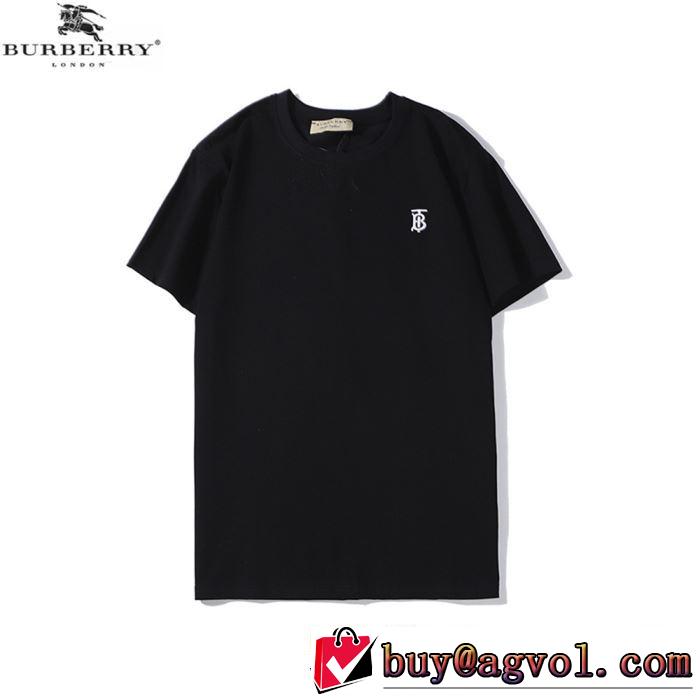 春夏コレクション新品　3色可選　バーバリー BURBERRY　普段見ないデザインばかり　半袖Tシャツ