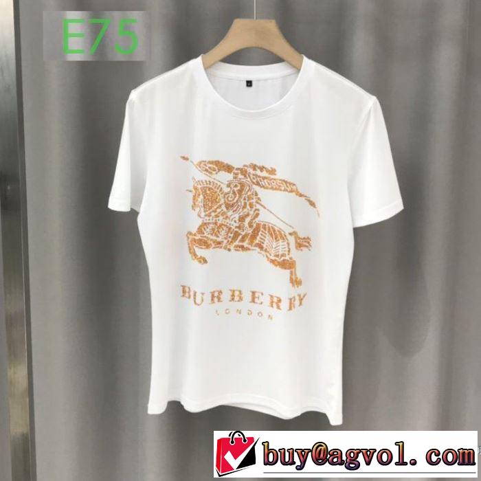 2色可選 非常にシンプルなデザインな バーバリー BURBERRY 幅広いアイテムを展開 半袖Tシャツ