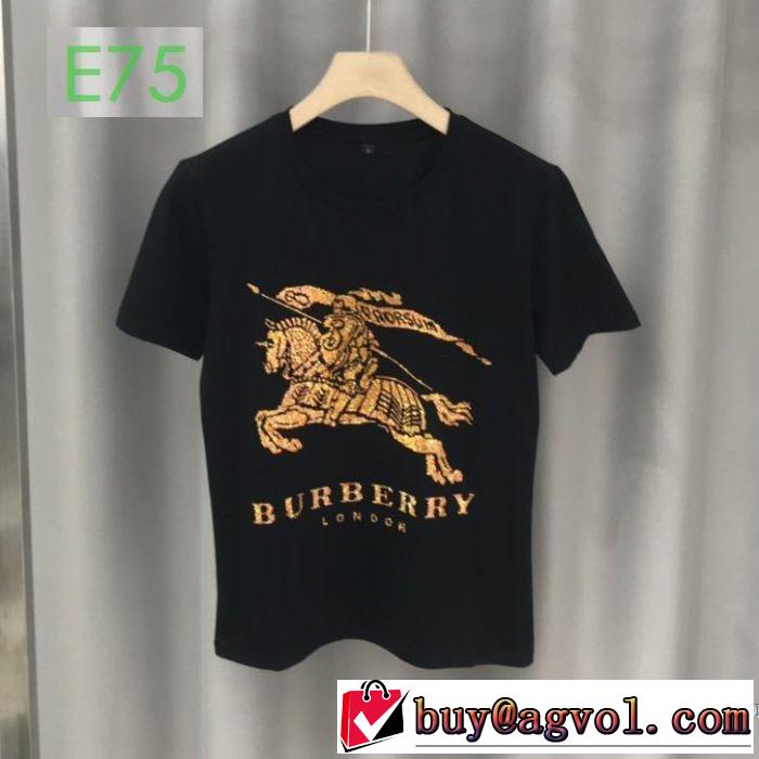 2色可選 非常にシンプルなデザインな バーバリー BURBERRY 幅広いアイテムを展開 半袖Tシャツ