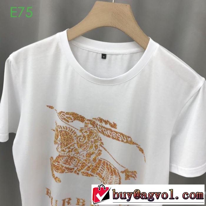 2色可選 非常にシンプルなデザインな バーバリー BURBERRY 幅広いアイテムを展開 半袖Tシャツ