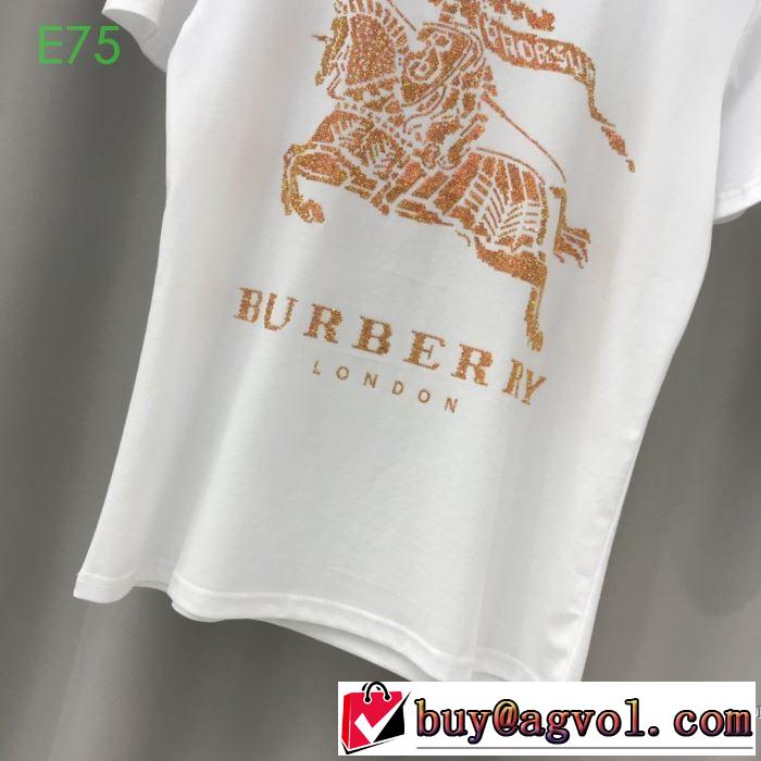 2色可選 非常にシンプルなデザインな バーバリー BURBERRY 幅広いアイテムを展開 半袖Tシャツ