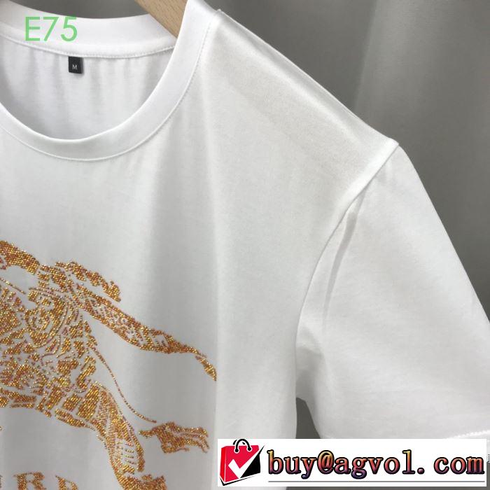 2色可選 非常にシンプルなデザインな バーバリー BURBERRY 幅広いアイテムを展開 半袖Tシャツ