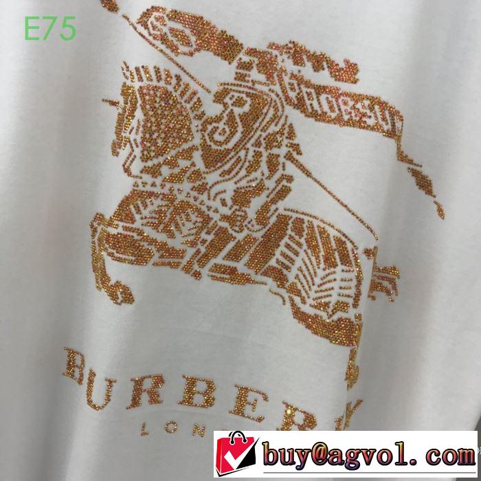 2色可選 非常にシンプルなデザインな バーバリー BURBERRY 幅広いアイテムを展開 半袖Tシャツ
