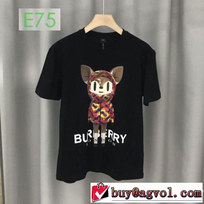 半袖Tシャツ 高級感のある素材 2色可選 バーバリー一番手に入れやすい  BURBERRY 2020年春限定
