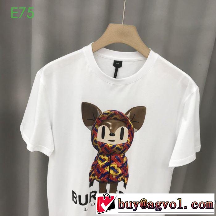 半袖Tシャツ 高級感のある素材 2色可選 バーバリー一番手に入れやすい  BURBERRY 2020年春限定