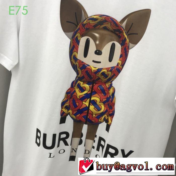 半袖Tシャツ 高級感のある素材 2色可選 バーバリー一番手に入れやすい  BURBERRY 2020年春限定