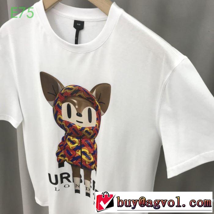 半袖Tシャツ 高級感のある素材 2色可選 バーバリー一番手に入れやすい  BURBERRY 2020年春限定
