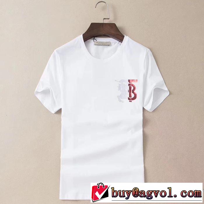 バーバリー 3色可選 おしゃれに大人の必見 BURBERRY 半袖Tシャツ 絶対に見逃せない