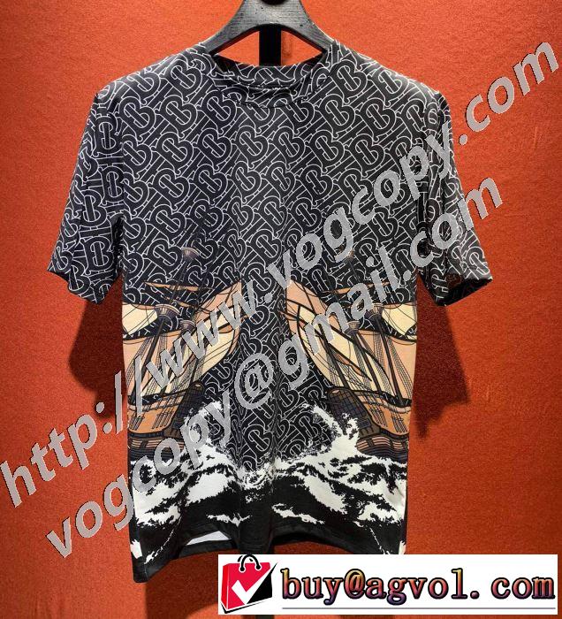 バーバリー BURBERRY 2色可選 オススメのアイテムを見逃すな 半袖Tシャツ コーデの完成度を高める