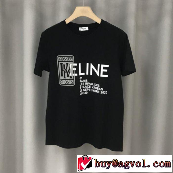 2色可選 セリーヌ この時期の一番人気は CELINE シンプルなファッション 半袖Tシャツ 2020話題の商品