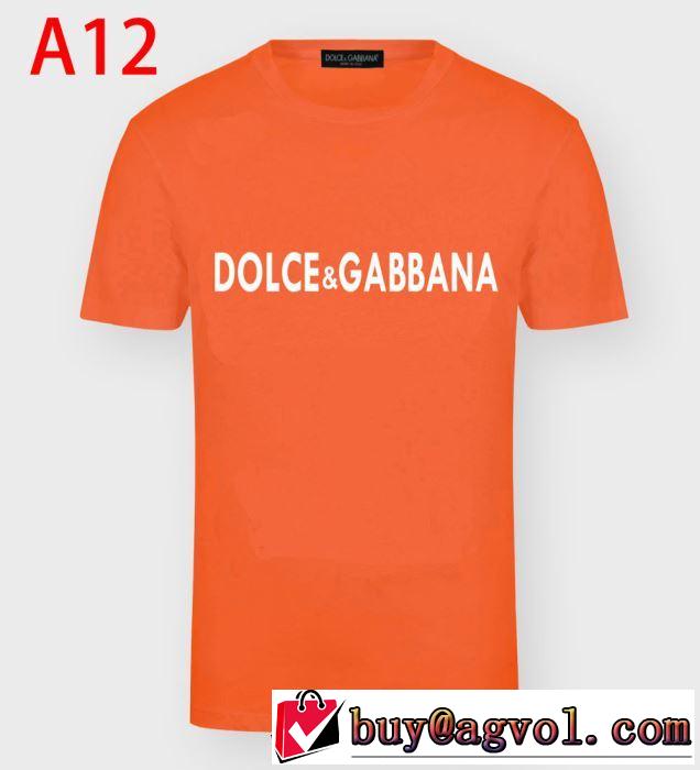 多色可選　2020年春夏コレクション　Dolce&Gabbana　手頃価格でカブり知らず　半袖Tシャツ　ドルチェ＆ガッバーナ