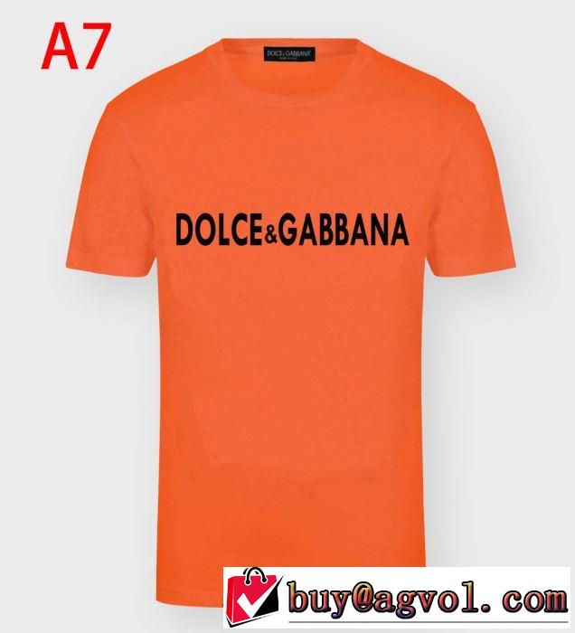 多色可選　2020年春夏コレクション　Dolce&Gabbana　手頃価格でカブり知らず　半袖Tシャツ　ドルチェ＆ガッバーナ