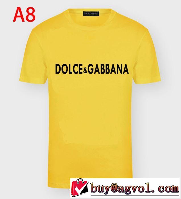 多色可選　2020年春夏コレクション　Dolce&Gabbana　手頃価格でカブり知らず　半袖Tシャツ　ドルチェ＆ガッバーナ