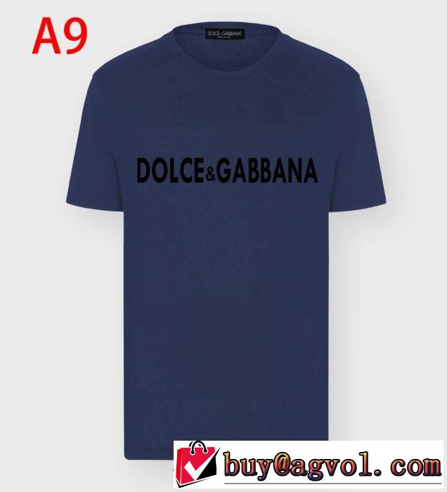 多色可選　2020年春夏コレクション　Dolce&Gabbana　手頃価格でカブり知らず　半袖Tシャツ　ドルチェ＆ガッバーナ