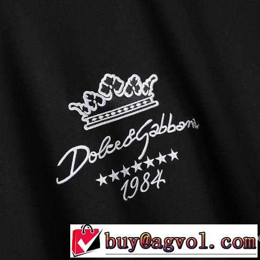 価格帯が低い ドルチェ＆ガッバーナ Dolce&Gabbana 半袖Tシャツ非常にシンプルなデザインな