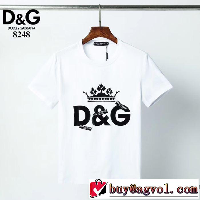 一番手に入れやすい 半袖Tシャツ2色可選  幅広いアイテムを展開 ドルチェ＆ガッバーナ Dolce&Gabbana