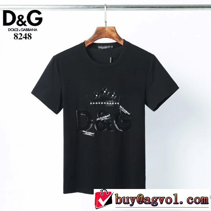 一番手に入れやすい 半袖Tシャツ2色可選  幅広いアイテムを展開 ドルチェ＆ガッバーナ Dolce&Gabbana