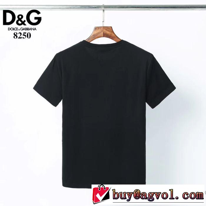 2020年春限定 2色可選 半袖Tシャツ 海外でも人気なブランド ドルチェ＆ガッバーナ Dolce&Gabbana