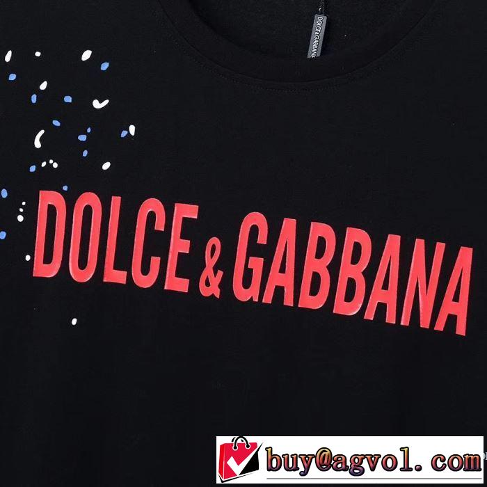 2020年春限定 2色可選 半袖Tシャツ 海外でも人気なブランド ドルチェ＆ガッバーナ Dolce&Gabbana