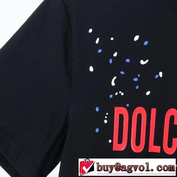 2020年春限定 2色可選 半袖Tシャツ 海外でも人気なブランド ドルチェ＆ガッバーナ Dolce&Gabbana