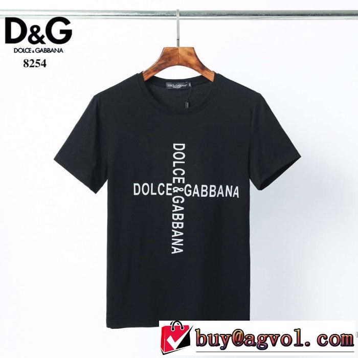 2色可選 今年の春トレンド 半袖Tシャツ 大幅割引価格 ドルチェ＆ガッバーナ Dolce&Gabbana