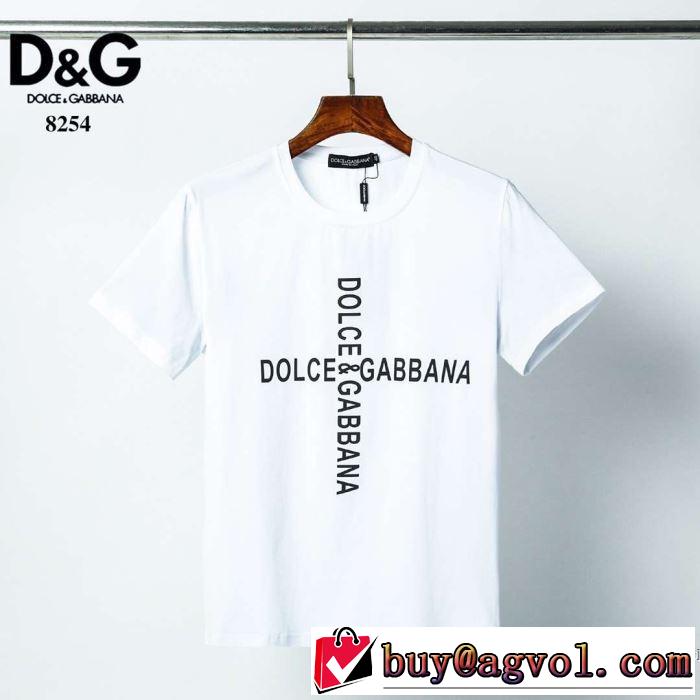 2色可選 今年の春トレンド 半袖Tシャツ 大幅割引価格 ドルチェ＆ガッバーナ Dolce&Gabbana