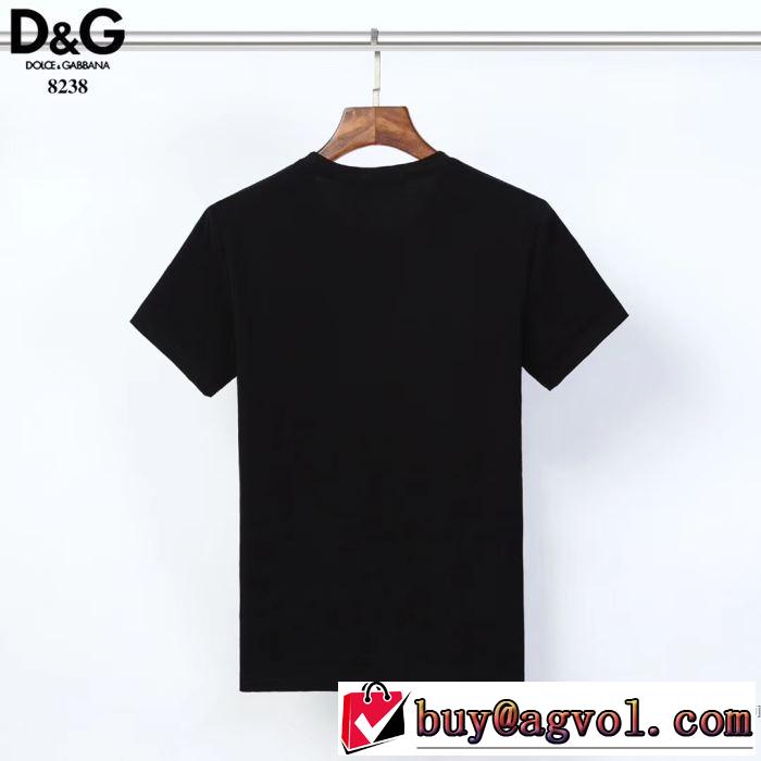 おしゃれに大人の必見 2色可選 半袖Tシャツ 大人の新作こそ ドルチェ＆ガッバーナ Dolce&Gabbana