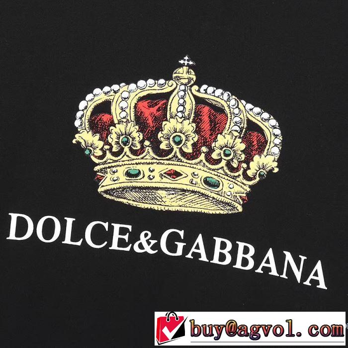おしゃれに大人の必見 2色可選 半袖Tシャツ 大人の新作こそ ドルチェ＆ガッバーナ Dolce&Gabbana