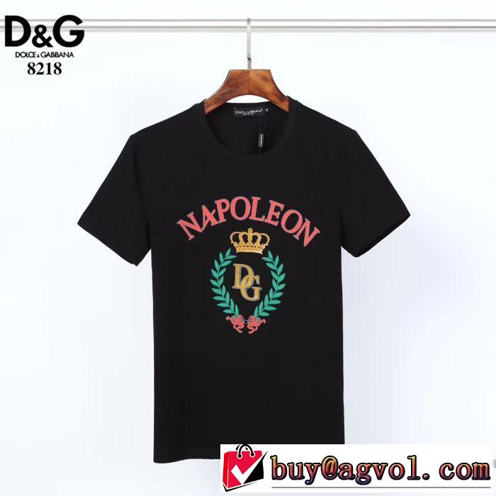 2色可選 累積売上総額第１位 半袖Tシャツ 絶対に見逃せない ドルチェ＆ガッバーナ Dolce&Gabbana  20SS☆送料込