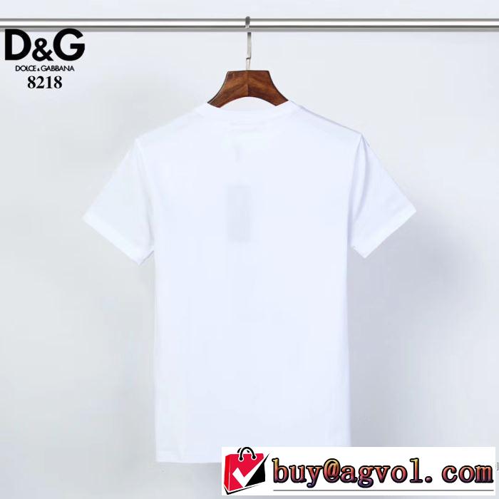 2色可選 累積売上総額第１位 半袖Tシャツ 絶対に見逃せない ドルチェ＆ガッバーナ Dolce&Gabbana  20SS☆送料込