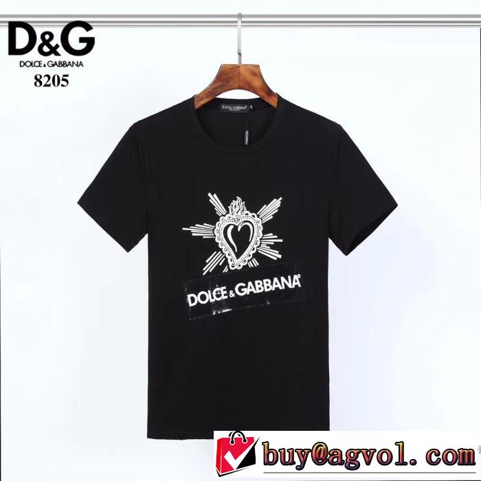 ドルチェ＆ガッバーナ普段のファッション 2色可選  Dolce&Gabbana 大人気のブランドの新作 半袖Tシャツ