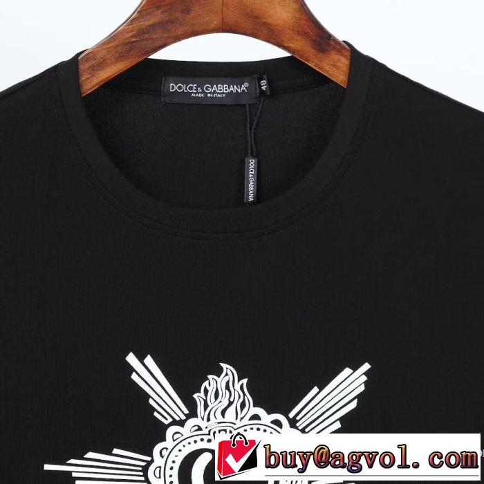 ドルチェ＆ガッバーナ普段のファッション 2色可選  Dolce&Gabbana 大人気のブランドの新作 半袖Tシャツ