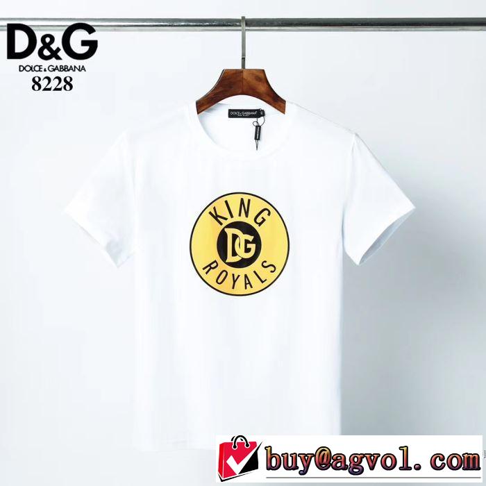 2色可選 20SSトレンド ドルチェ＆ガッバーナ Dolce&Gabbana 半袖Tシャツ 手頃価格でカブり知らず
