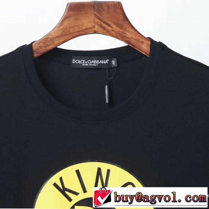2色可選 20SSトレンド ドルチェ＆ガッバーナ Dolce&Gabbana 半袖Tシャツ 手頃価格でカブり知らず