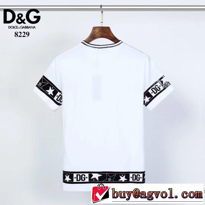 2色可選 有名ブランドです 半袖Tシャツ 一目惚れ級に ドルチェ＆ガッバーナ Dolce&Gabbana 争奪戦必至