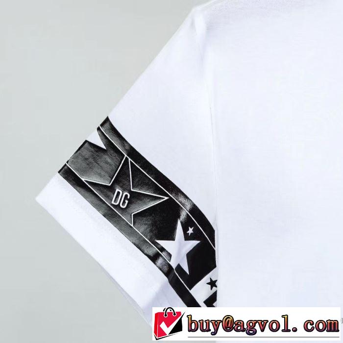 2色可選 有名ブランドです 半袖Tシャツ 一目惚れ級に ドルチェ＆ガッバーナ Dolce&Gabbana 争奪戦必至