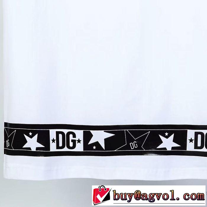 2色可選 有名ブランドです 半袖Tシャツ 一目惚れ級に ドルチェ＆ガッバーナ Dolce&Gabbana 争奪戦必至