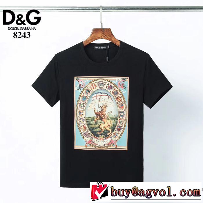 2020SS人気 2色可選 ドルチェ＆ガッバーナ Dolce&Gabbana 半袖Tシャツ 2年以上連続１位獲得