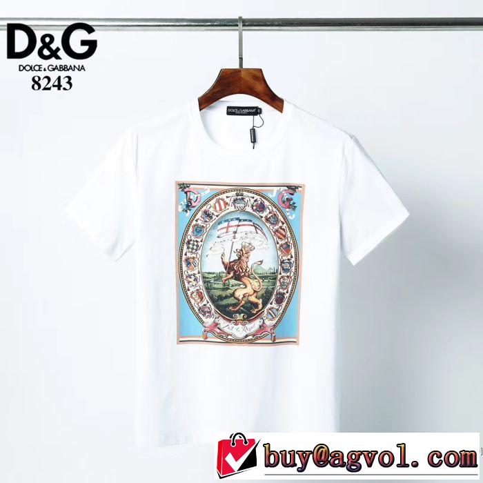 2020SS人気 2色可選 ドルチェ＆ガッバーナ Dolce&Gabbana 半袖Tシャツ 2年以上連続１位獲得