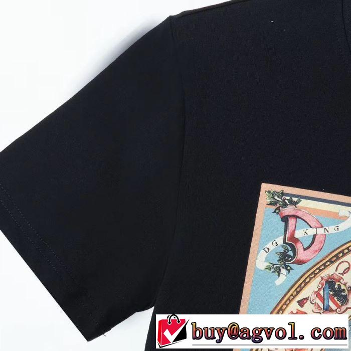 2020SS人気 2色可選 ドルチェ＆ガッバーナ Dolce&Gabbana 半袖Tシャツ 2年以上連続１位獲得