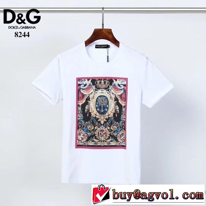 この時期の一番人気は ドルチェ＆ガッバーナ 2色可選 Dolce&Gabbana シンプルなファッション 半袖Tシャツ