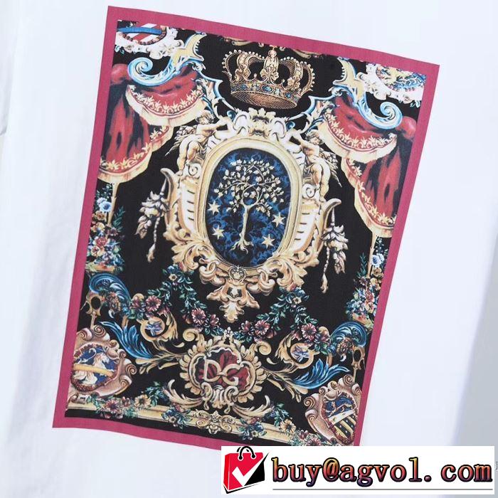 この時期の一番人気は ドルチェ＆ガッバーナ 2色可選 Dolce&Gabbana シンプルなファッション 半袖Tシャツ