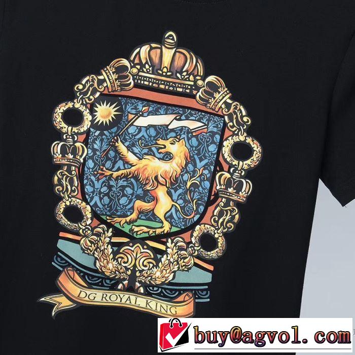 普段使いにも最適なアイテム 2色可選 半袖Tシャツ ストリート感あふれ ドルチェ＆ガッバーナ Dolce&Gabbana