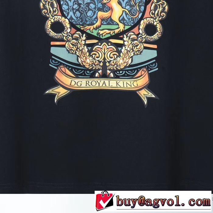 普段使いにも最適なアイテム 2色可選 半袖Tシャツ ストリート感あふれ ドルチェ＆ガッバーナ Dolce&Gabbana