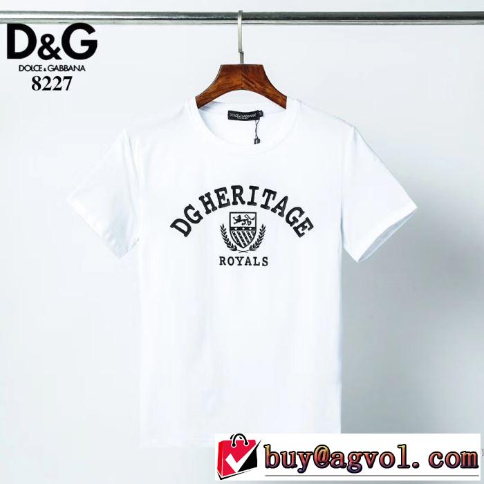 Dolce&Gabbana  2色可選 20新作です 半袖Tシャツ ストリート界隈でも人気 ドルチェ＆ガッバーナ
