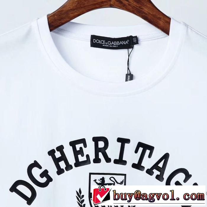 Dolce&Gabbana  2色可選 20新作です 半袖Tシャツ ストリート界隈でも人気 ドルチェ＆ガッバーナ