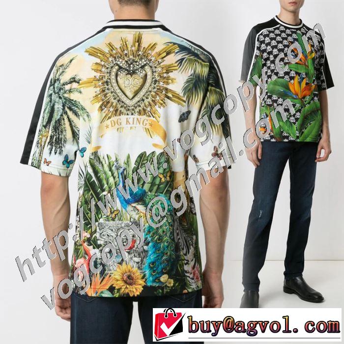 今年の春トレンド ドルチェ＆ガッバーナ Dolce&Gabbana 大人の新作こそ 半袖Tシャツ 驚きのプライス