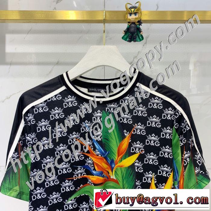 今年の春トレンド ドルチェ＆ガッバーナ Dolce&Gabbana 大人の新作こそ 半袖Tシャツ 驚きのプライス