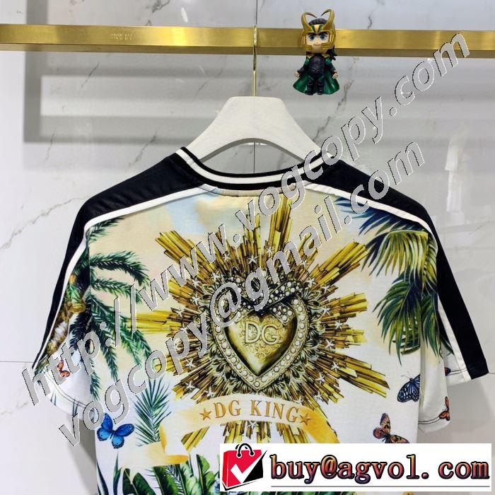 今年の春トレンド ドルチェ＆ガッバーナ Dolce&Gabbana 大人の新作こそ 半袖Tシャツ 驚きのプライス