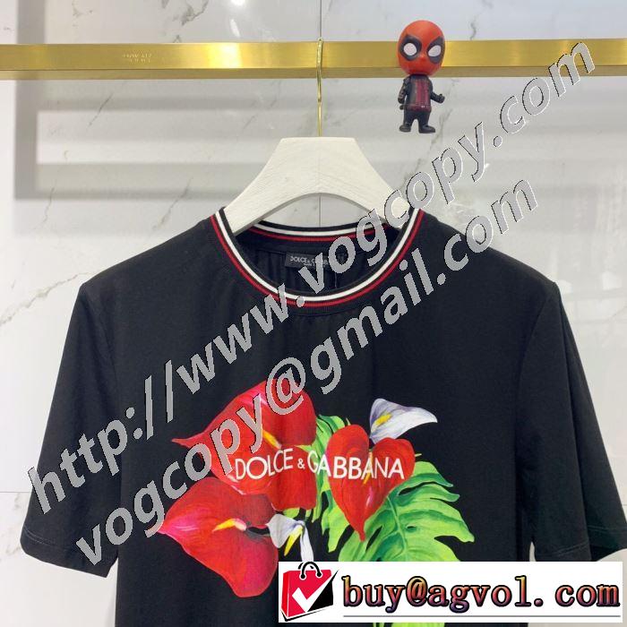 ドルチェ＆ガッバーナおしゃれに大人の必見  Dolce&Gabbana 絶対に見逃せない 半袖Tシャツ 老舗ブランド